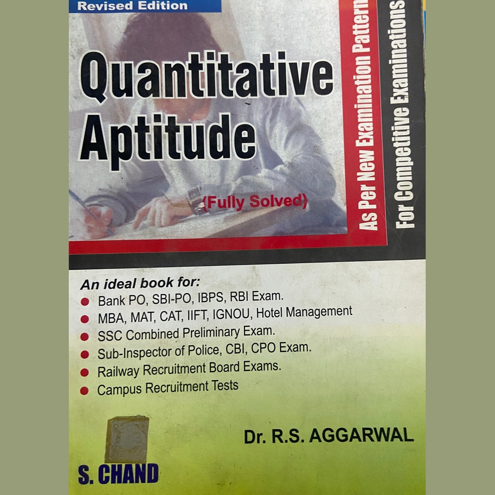 Quantitative Aptitude by Dr R S Aggarwal