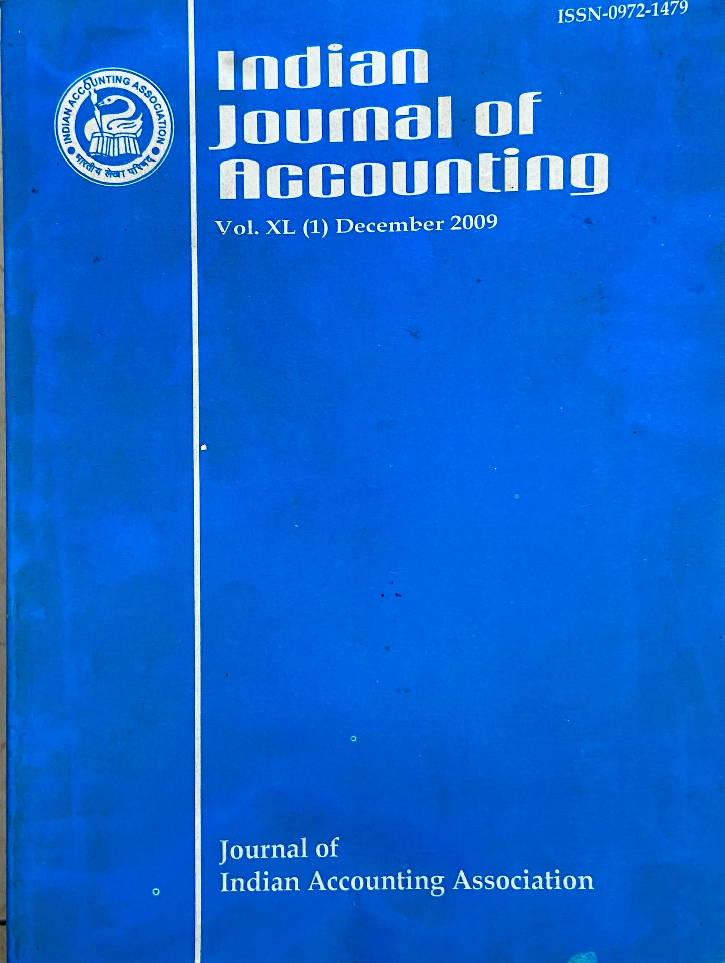 Indian Journal of Accounting Vol XL (1) Dec 2009 (D)