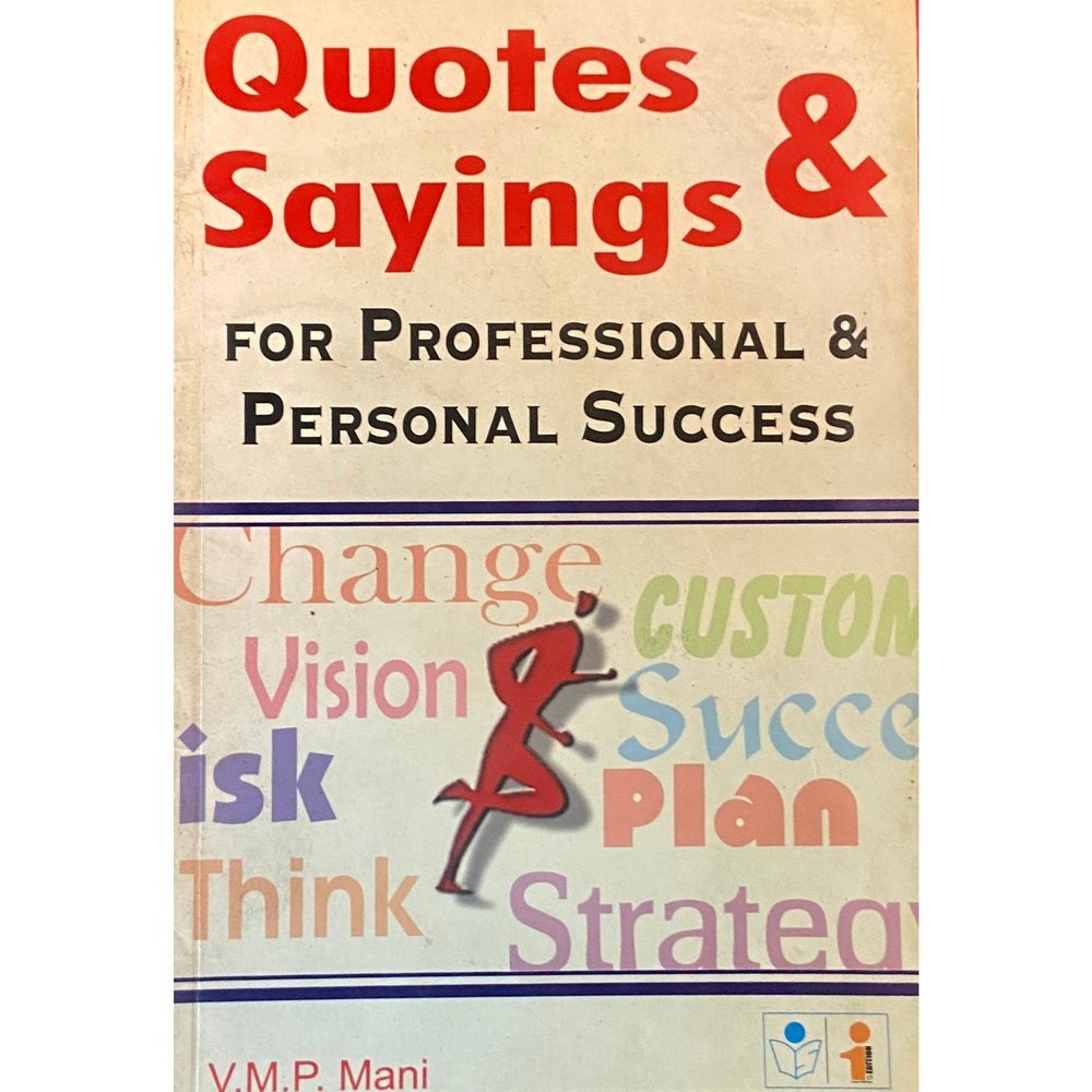 Quotes and Sayings by V M P Mani