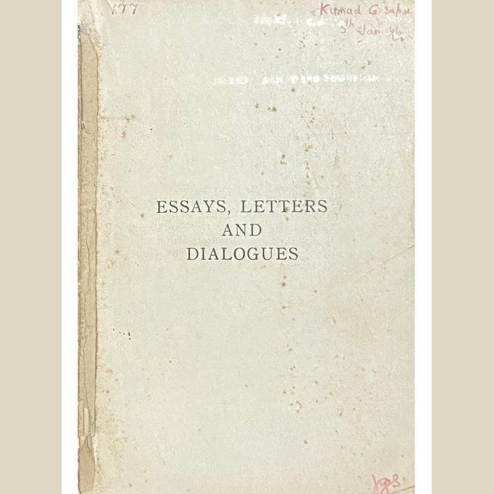 Essays, Letters and Dialogues by Diwan Chand Sharma (No Cover)