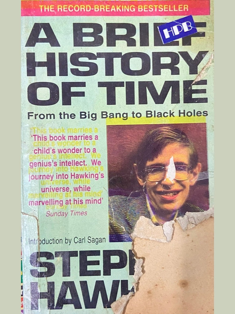 A Brief History of Time by Stephen Hawkins (Cover Damaged)