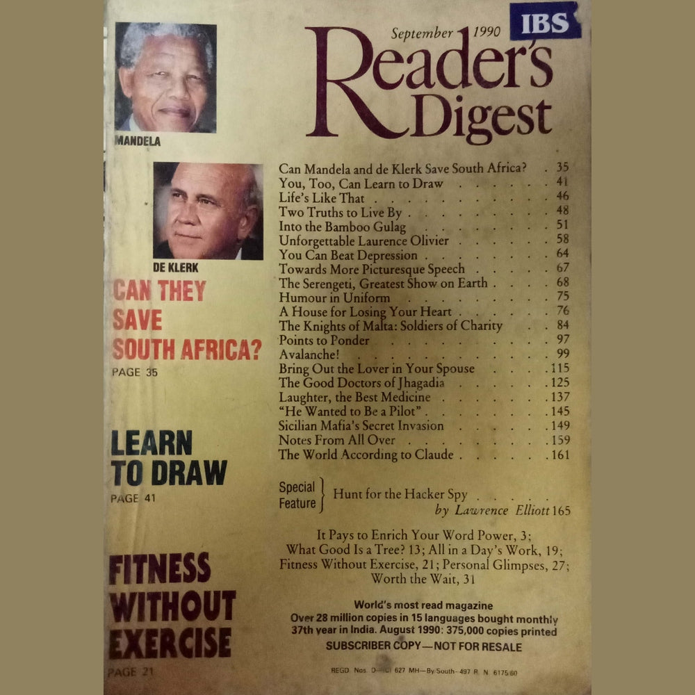 Reader's Digest September 1990