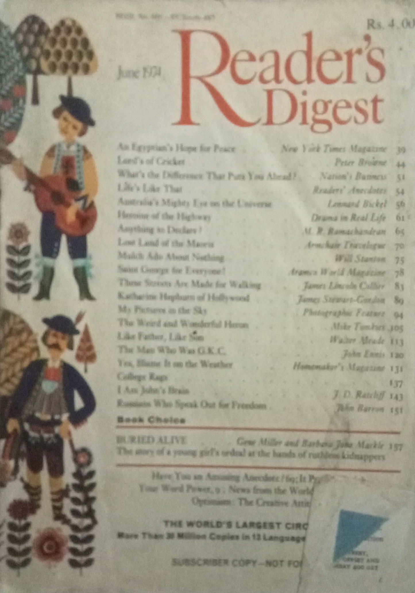 Reader's Digest June 1974