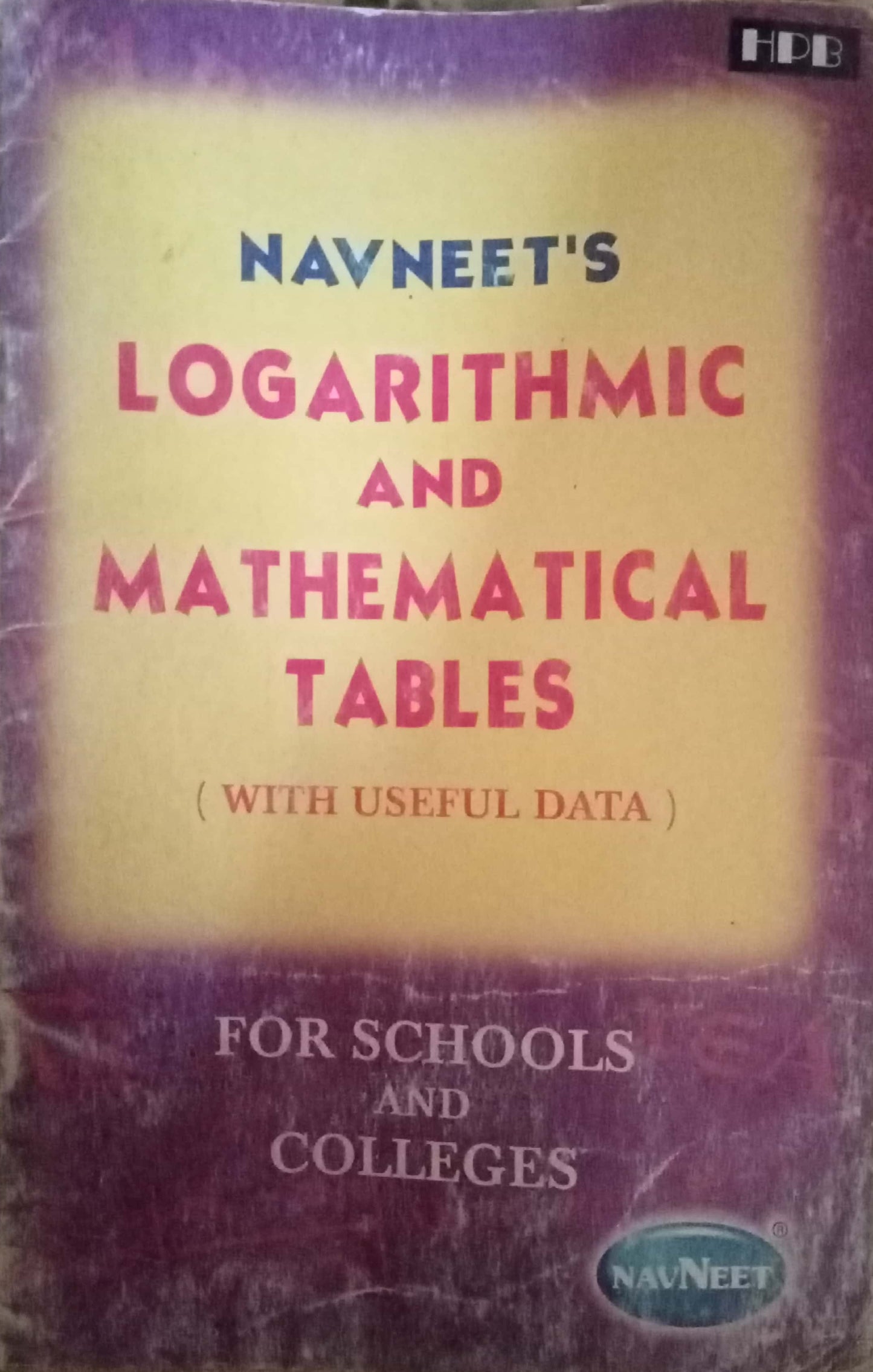 Navneet's Logarithmic And Mathematical Tables