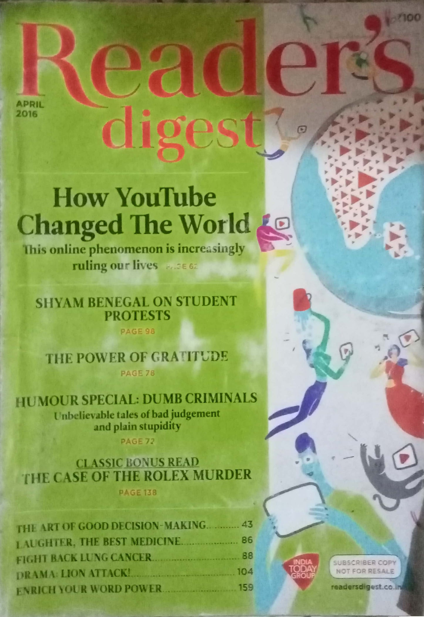 Reader's Digest April 2016