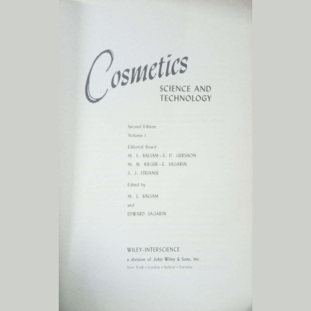 Cosmetic Science And Technology