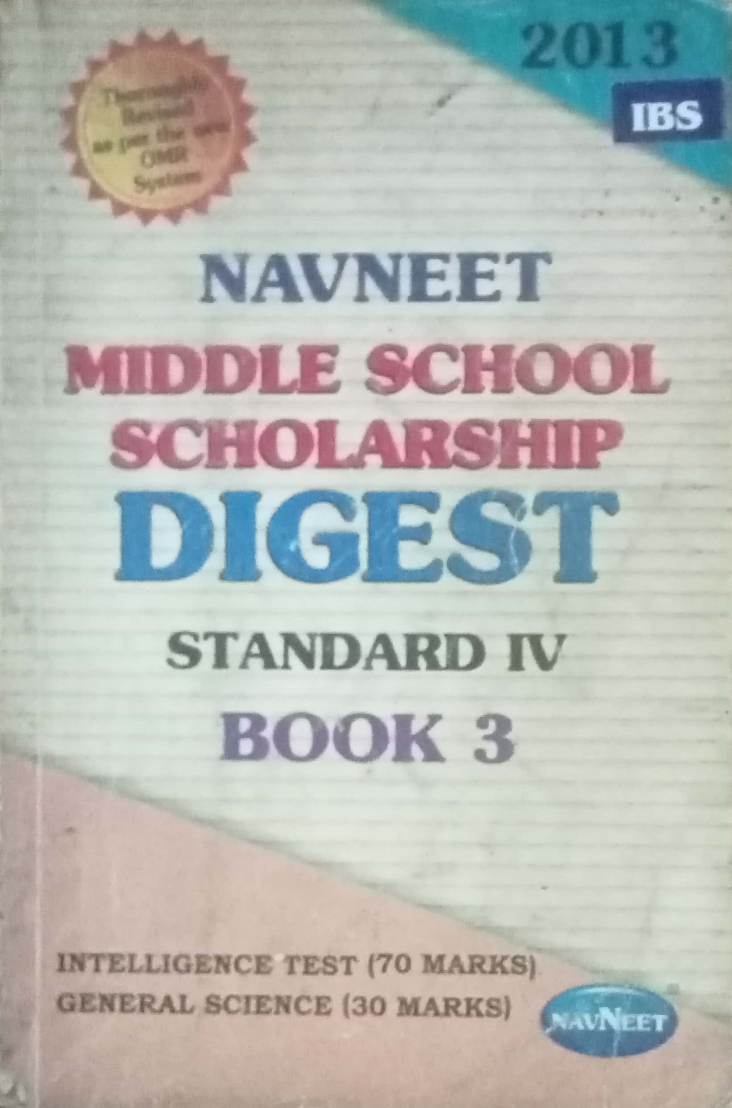 Navneet Middle School Scholarship Digest STD IV Book 3