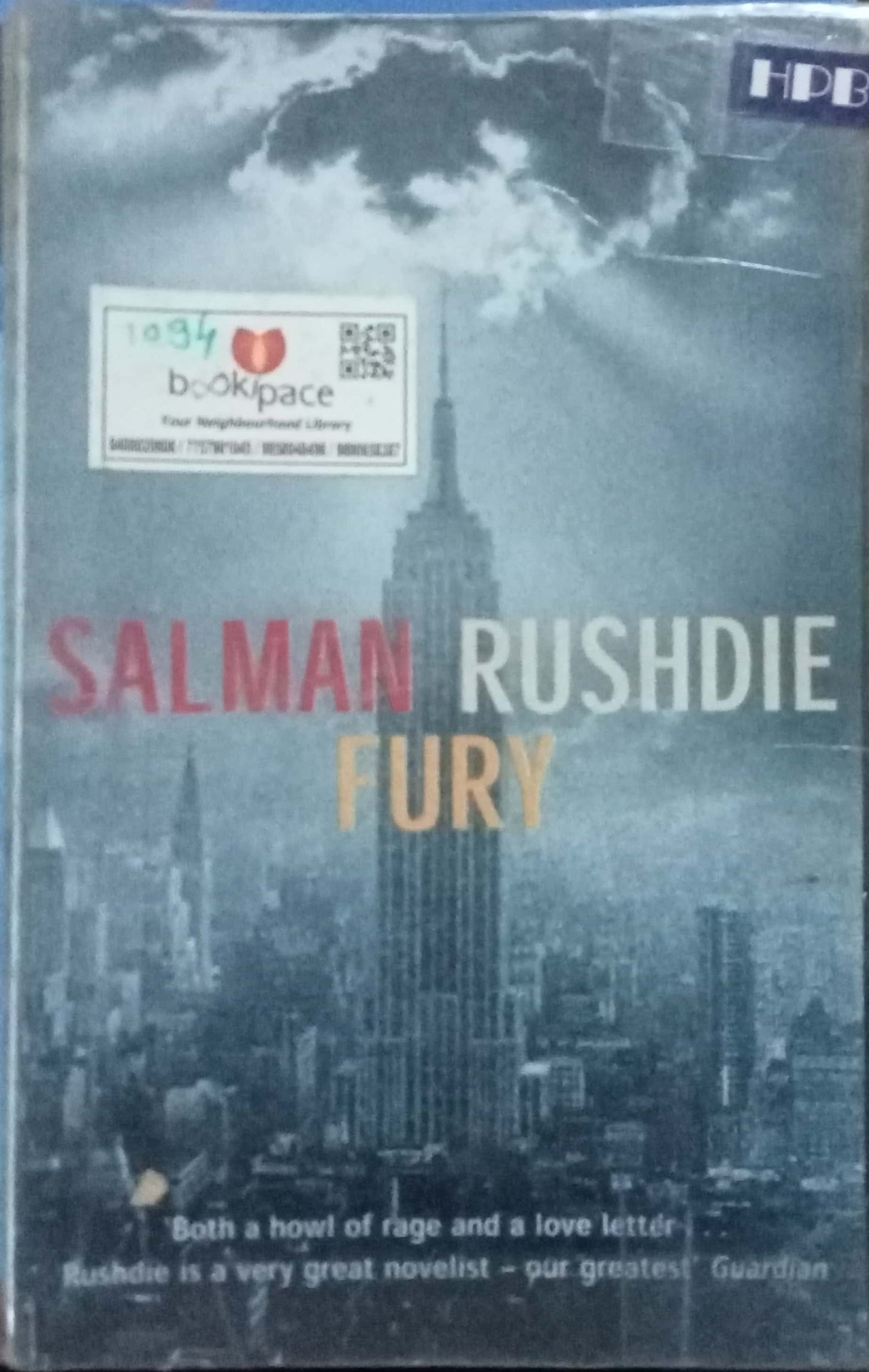 Fury by Salman Rushdie