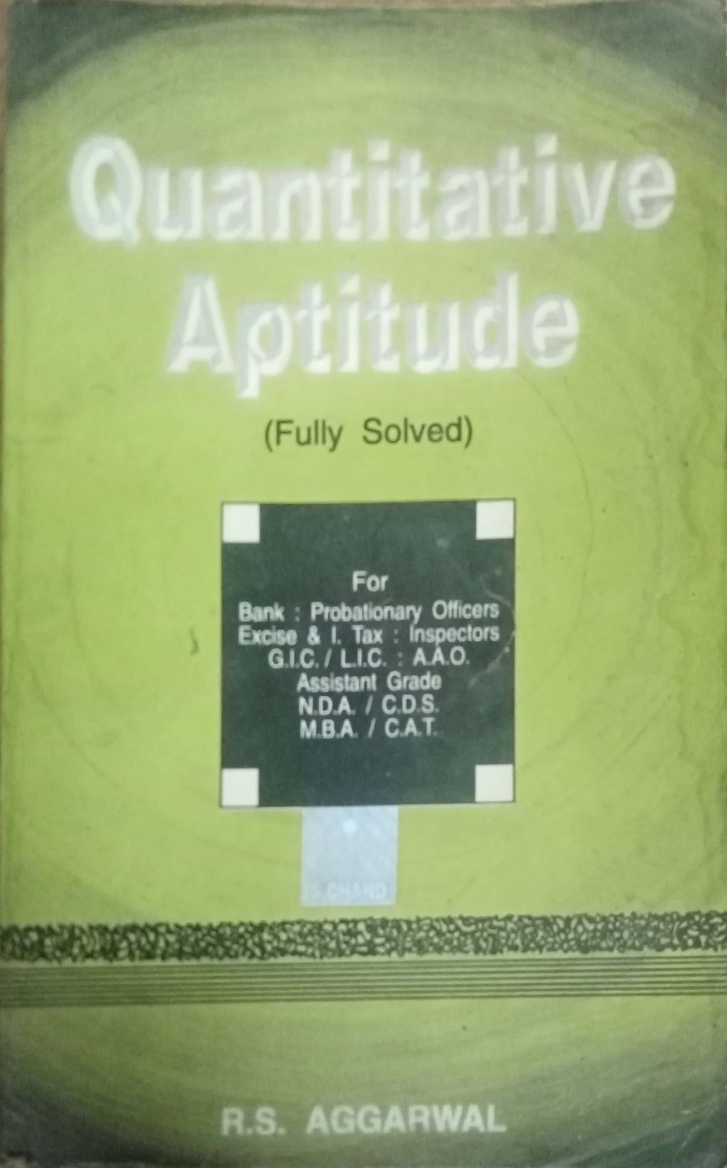 Quantitative Aptitude by R.S. Aggarwal
