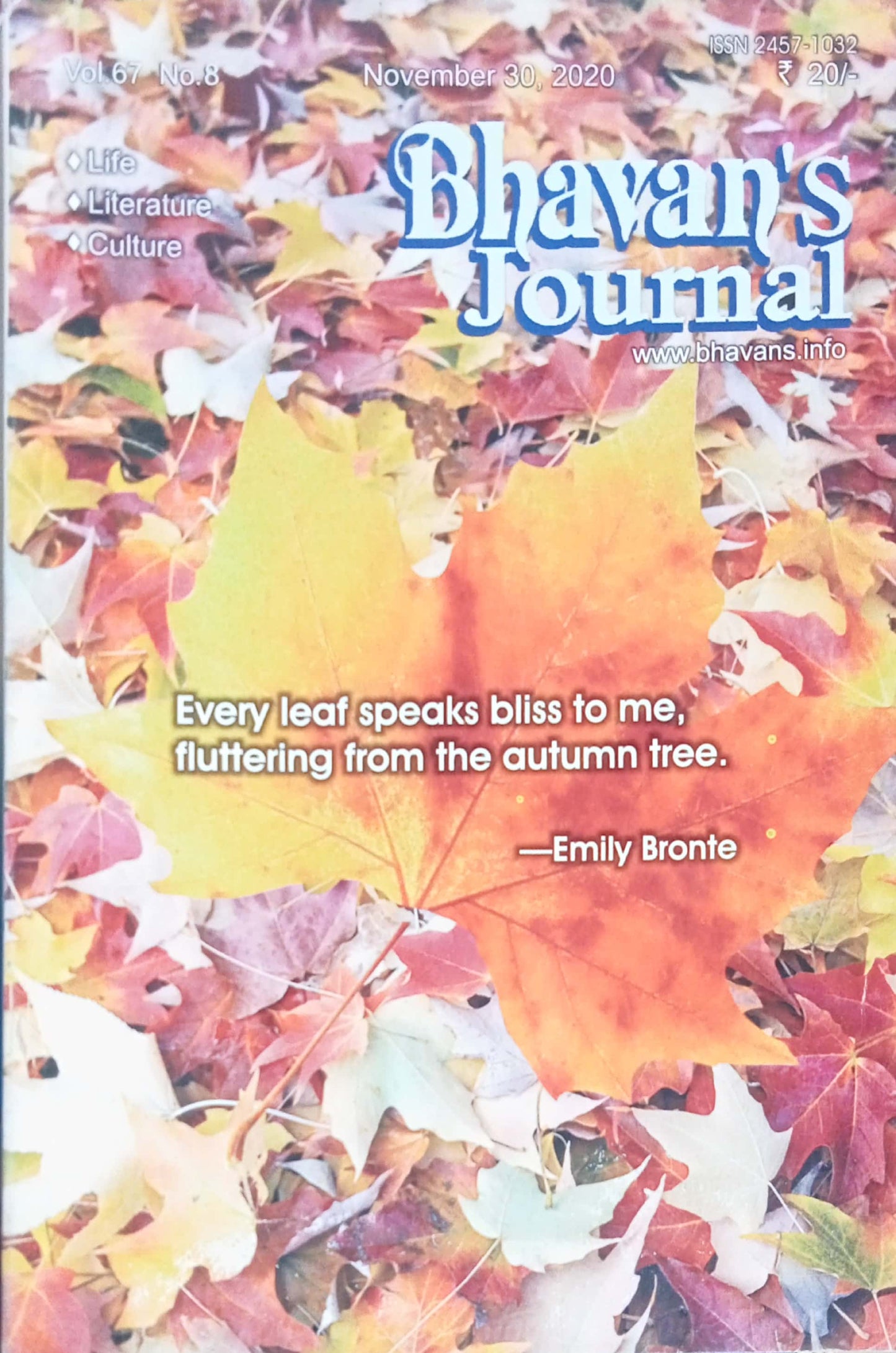 Bhavan's Journal November 30 2020
