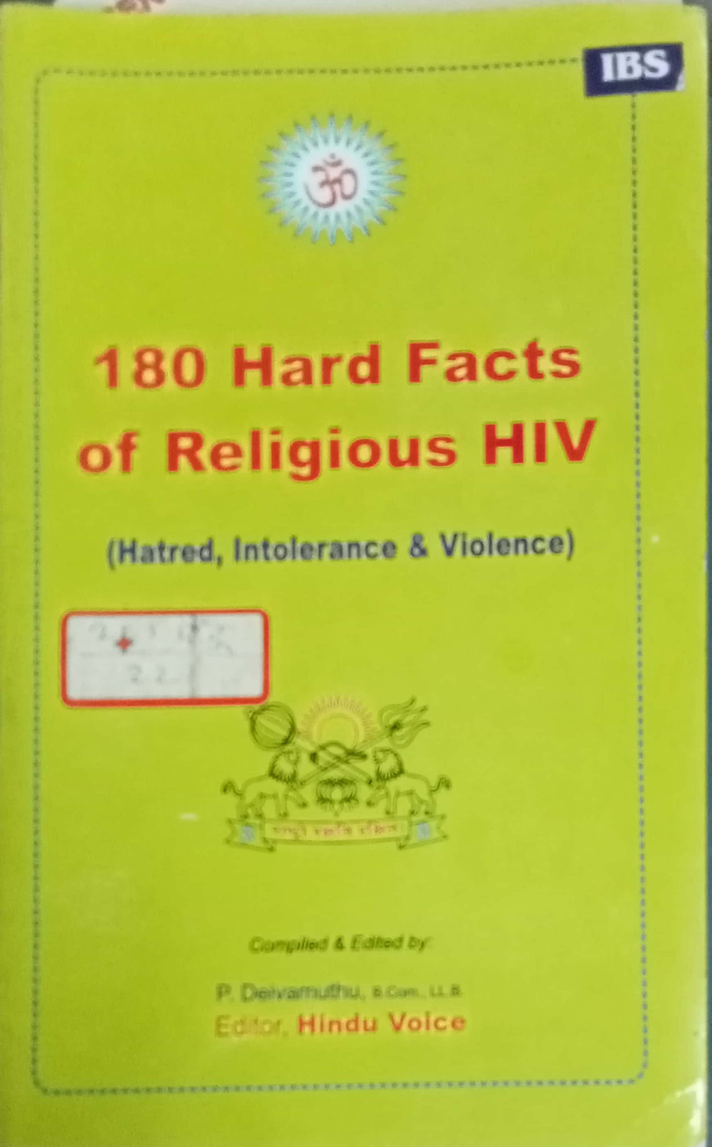 180 Hard Facts Of Religious HIV