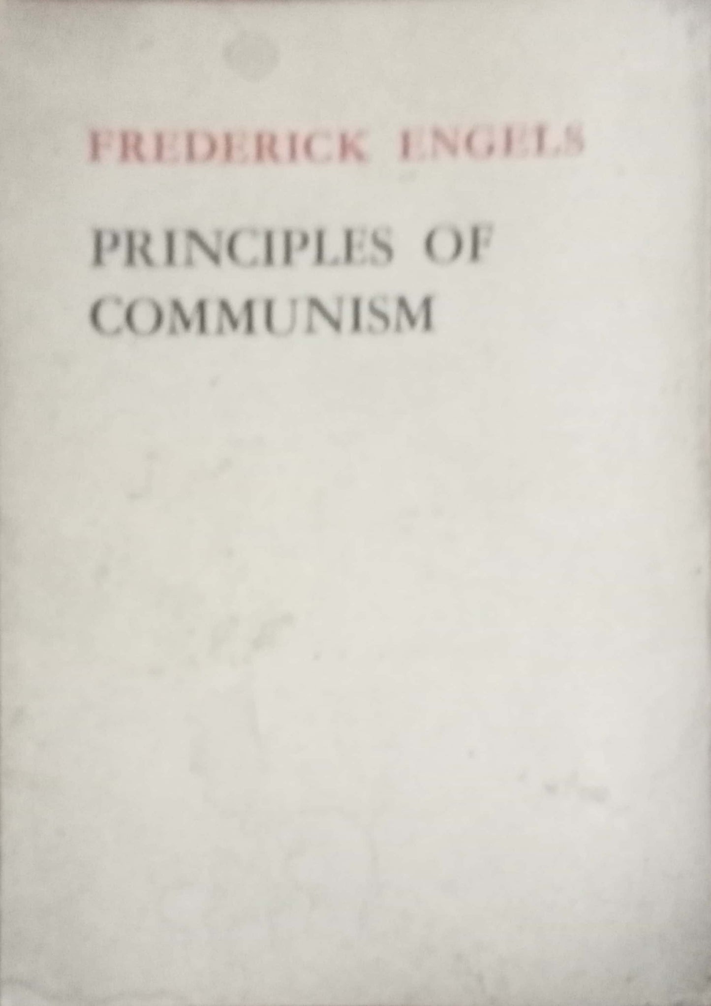 Principles OF Communism by Frederick Engels