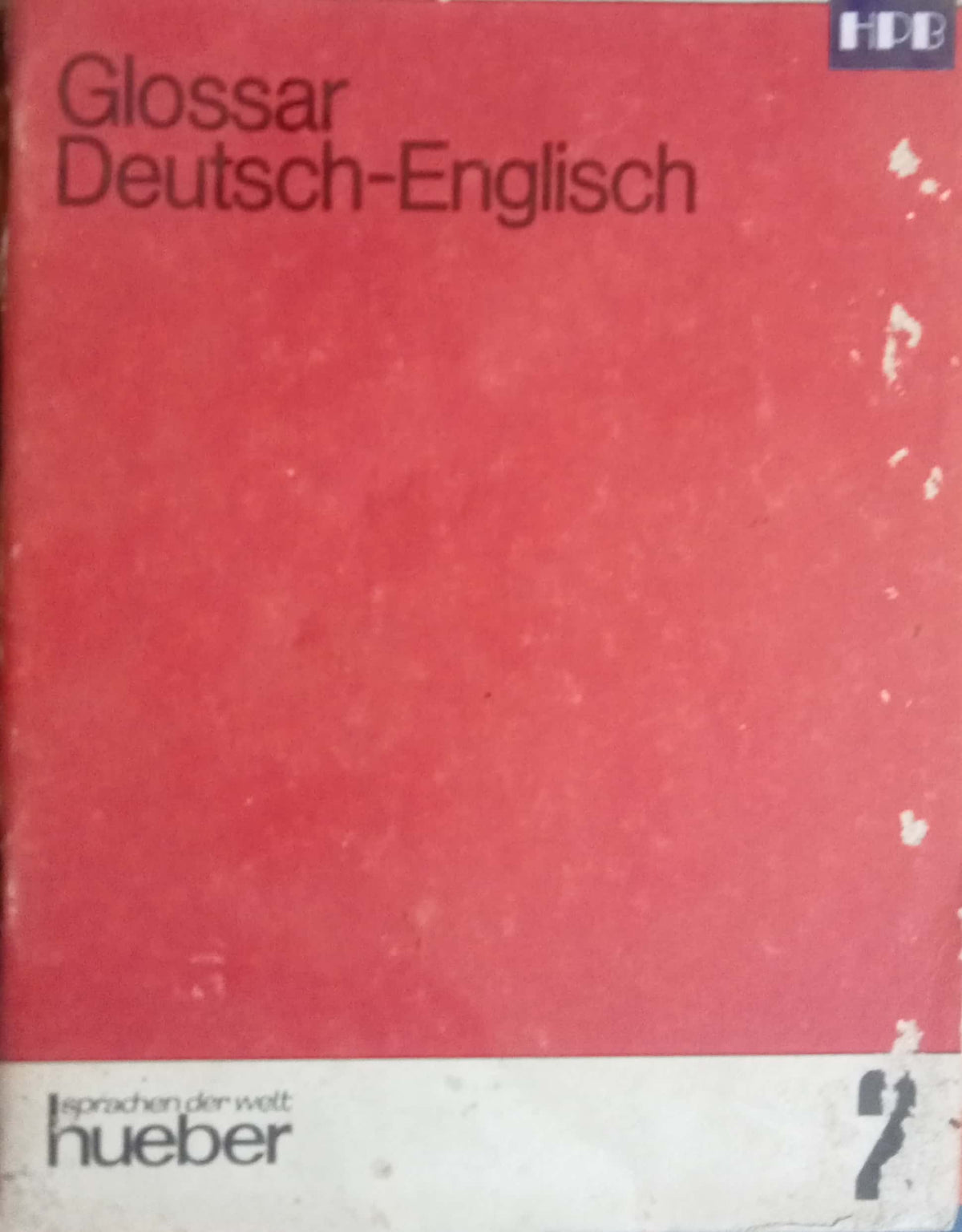 German-English vocabulary glossary