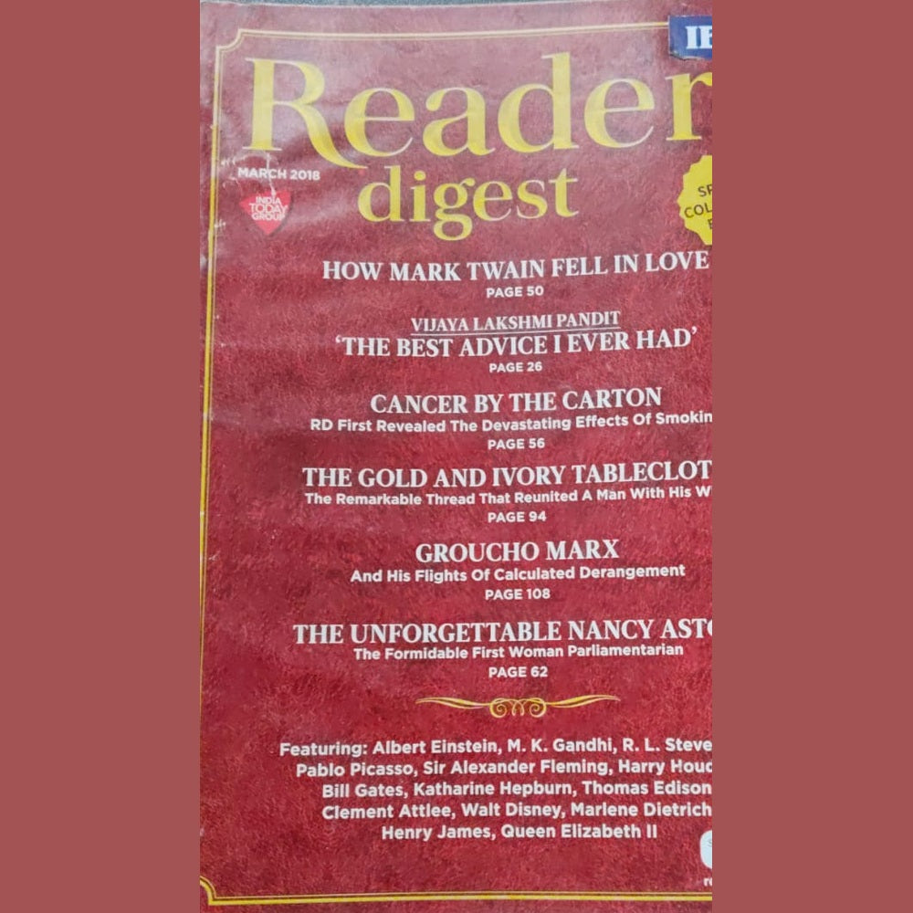 READER'S DIGEST MARCH 2018