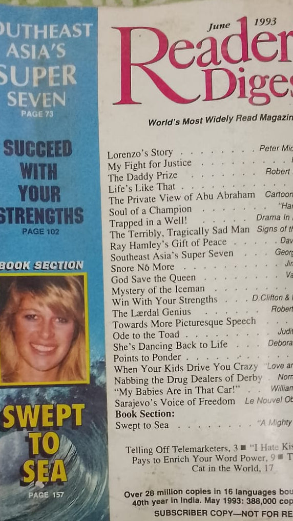 THE READER'S DIGEST JUNE 1993