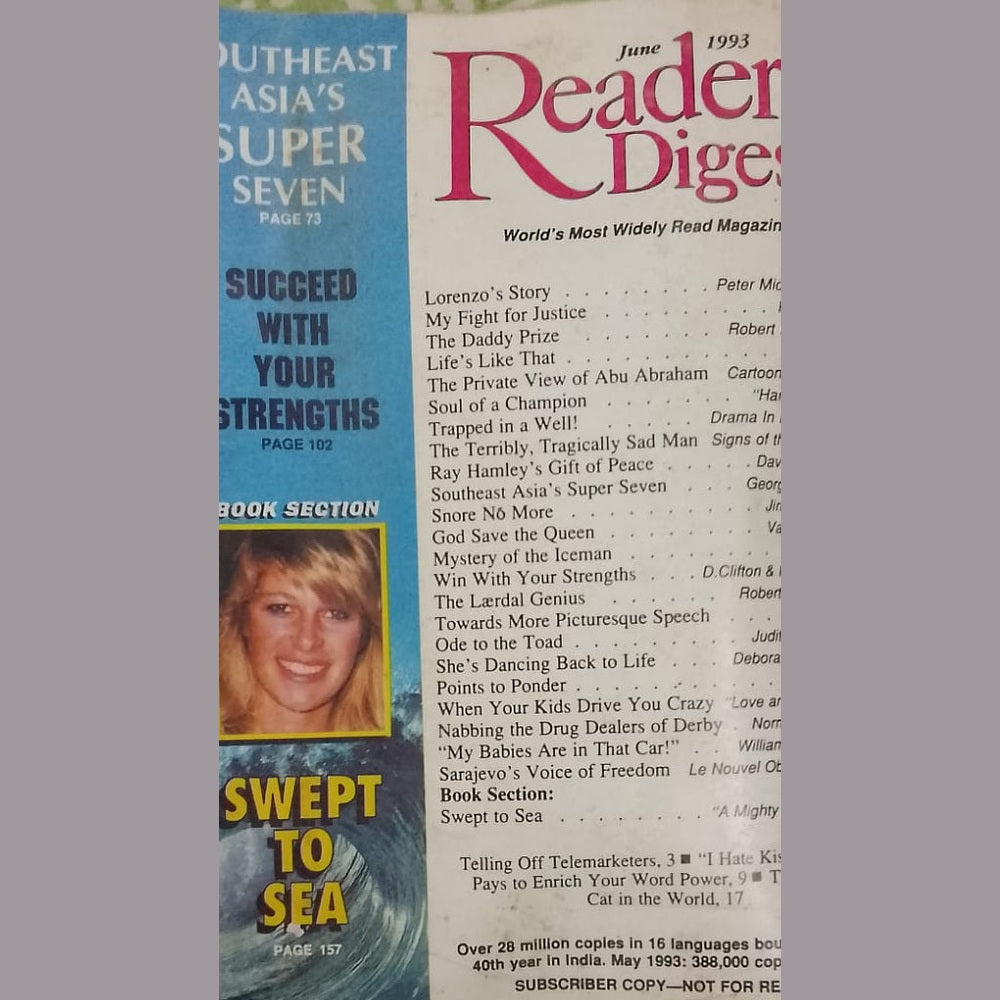 READER'S DIGEST JUNE 1993
