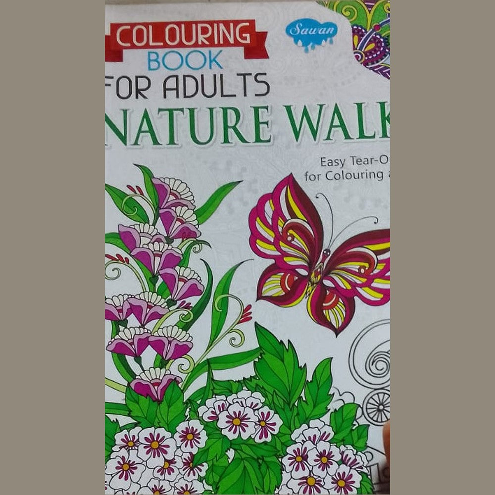 COLOURING BOOK FOR ADULTS NATURE WALK