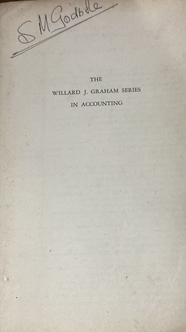 THE WILLARD J GRAHAM SERIES IN ACCOUNTING
