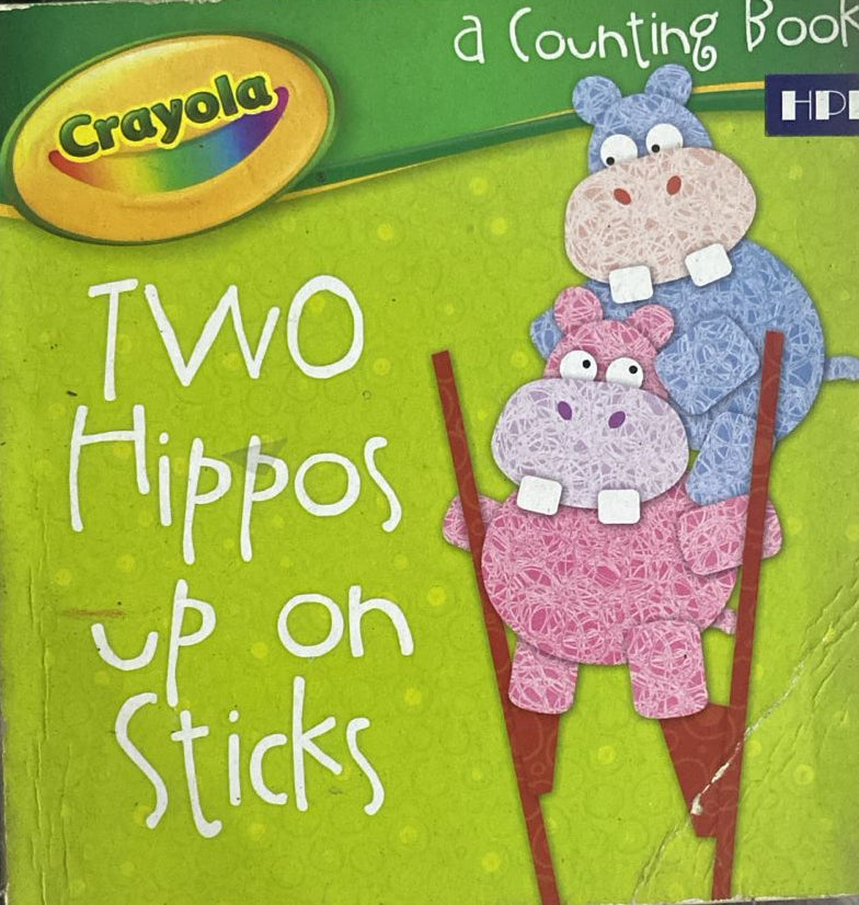 TWO HIPPOS UP ON STICKS A COUNTING BOOK