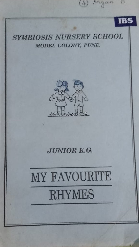 SYMBIOSIS NURSERY SCHOOL MY FAVOURITE RHYMES