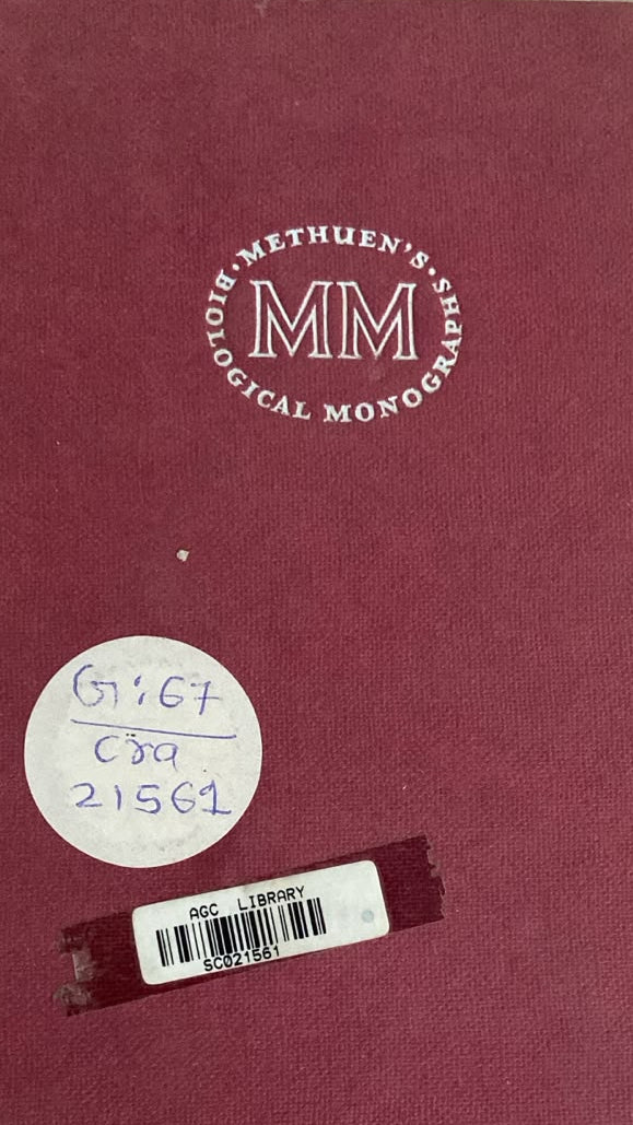 METHEN 'S BIOLOGICAL MONOGRAPH HARD BOUND BOOK