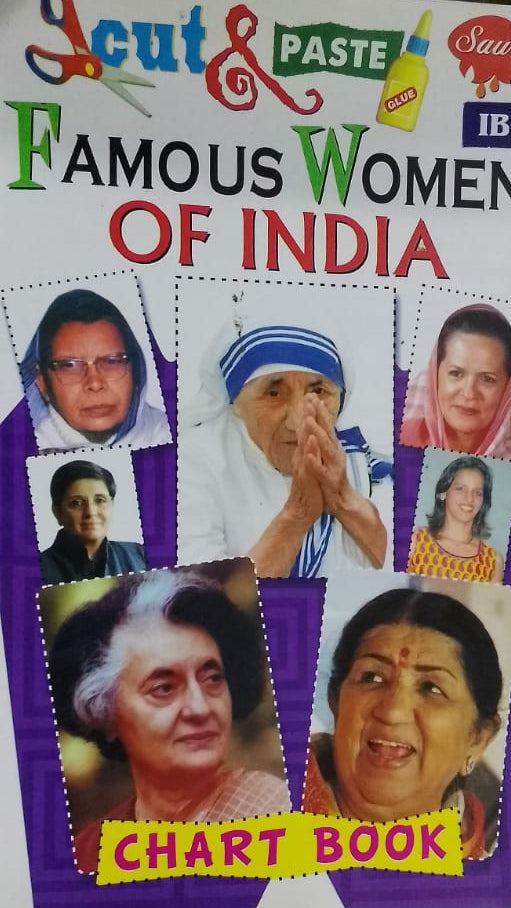 FAMOUS WOMEN OF INDIA CUT AND PASTE