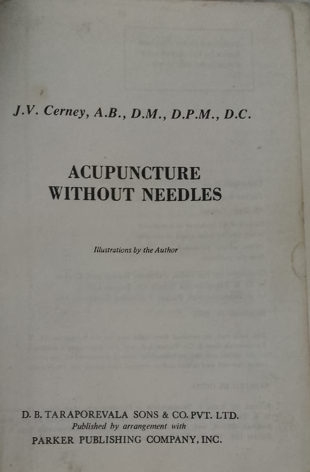 ACUPUNCTURE WITHOUT NEEDLES (HB BOOK)