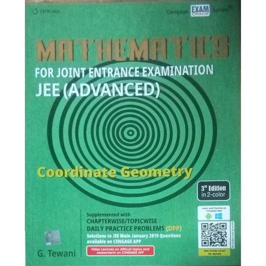 Mathematics For Joint Entrance Examination JEE ( Advanced)  Coordinate Geometry By G. Tewani (D)