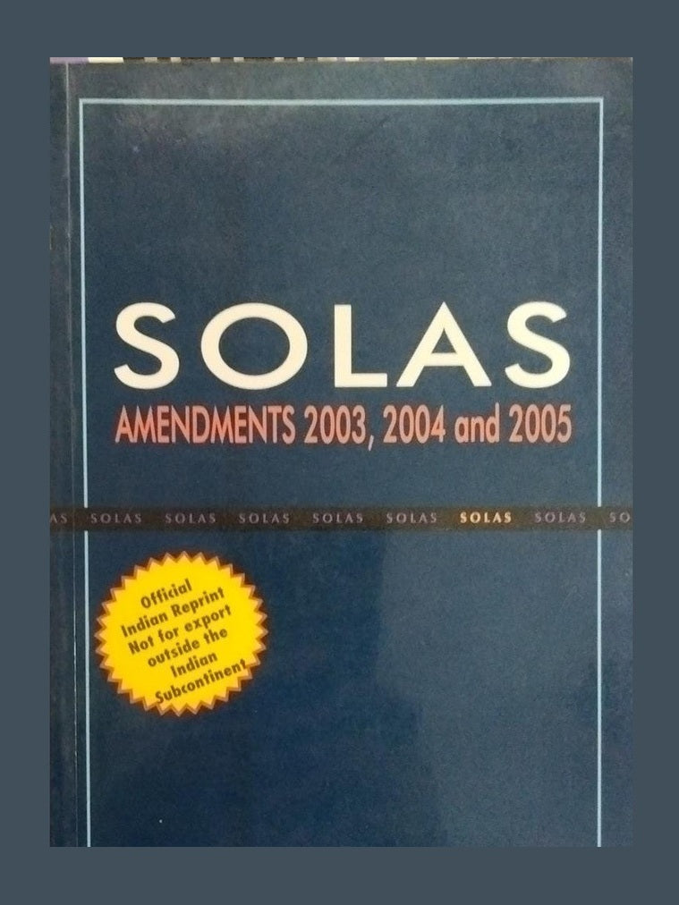 Solas Amendments 2003,2004 And 2005 Half Price Books India Print Books inspire-bookspace.myshopify.com Half Price Books India