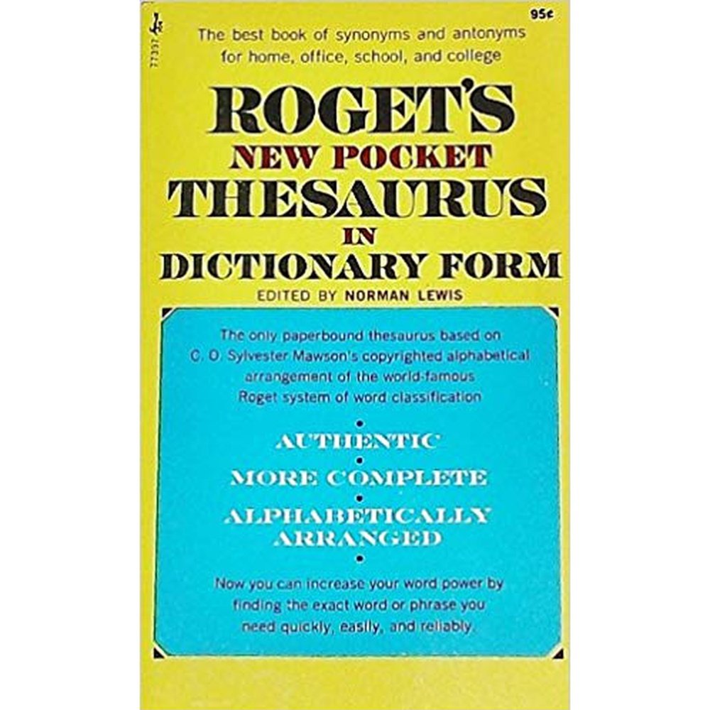 Roget's New Pocket Thesaurus In Dictionary Form by Norman Lewis Half Price Books India Books inspire-bookspace.myshopify.com Half Price Books India