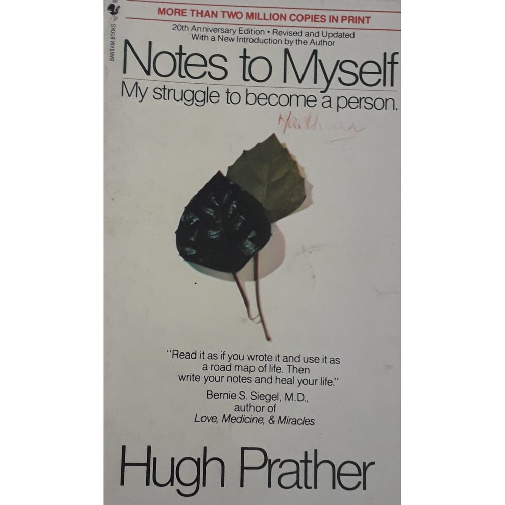 Notes To Myself by Hugh Prather Half Price Books India Books inspire-bookspace.myshopify.com Half Price Books India