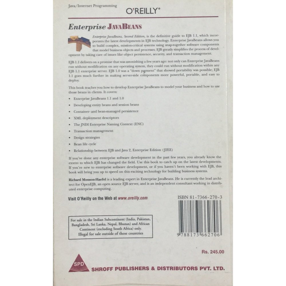 Javabeans by Richard Monson Haefel Half Price Books India Books inspire-bookspace.myshopify.com Half Price Books India