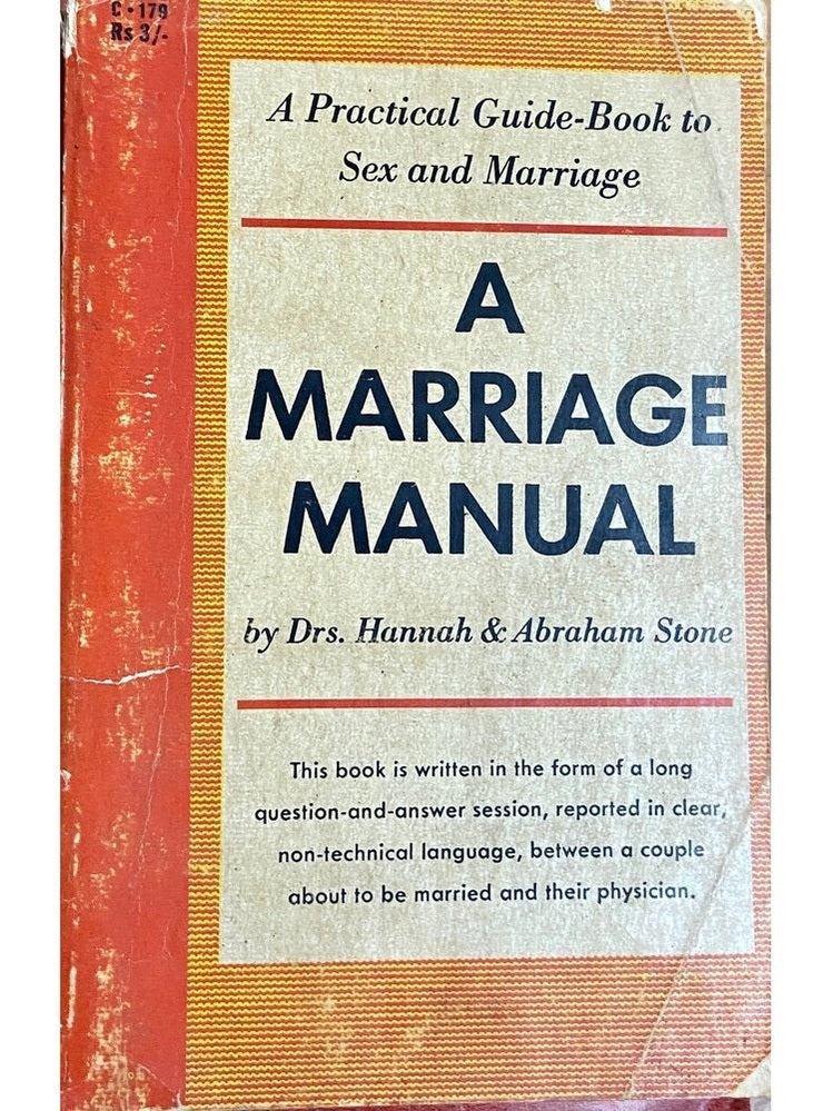 A Marriage Manual by Drs Hannah and Abhraham Stone (1970) Half Price Books India Books inspire-bookspace.myshopify.com Half Price Books India