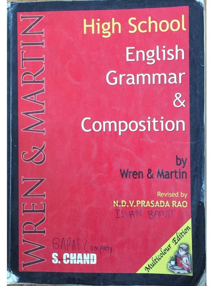 High School English Grammar & Composition by Wren and Martin (D)