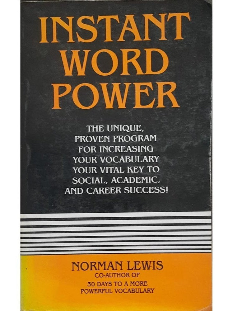 INSTANT WORD POWER by Norman Lewis Half Price Books India Books inspire-bookspace.myshopify.com Half Price Books India