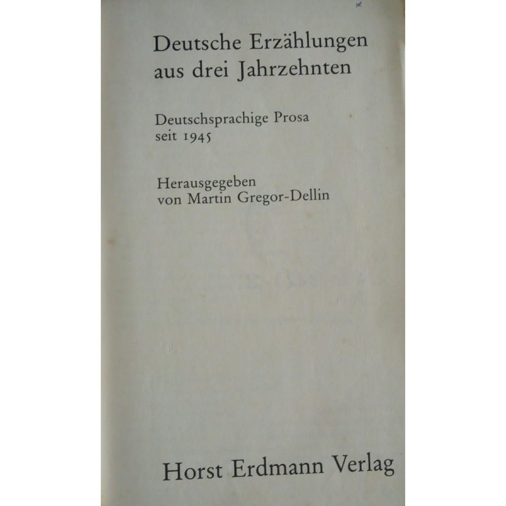 Deutsche Erzahlungen Aus Drei Jahrzehnten by Horst Erdmann Verlag Half Price Books India Books inspire-bookspace.myshopify.com Half Price Books India