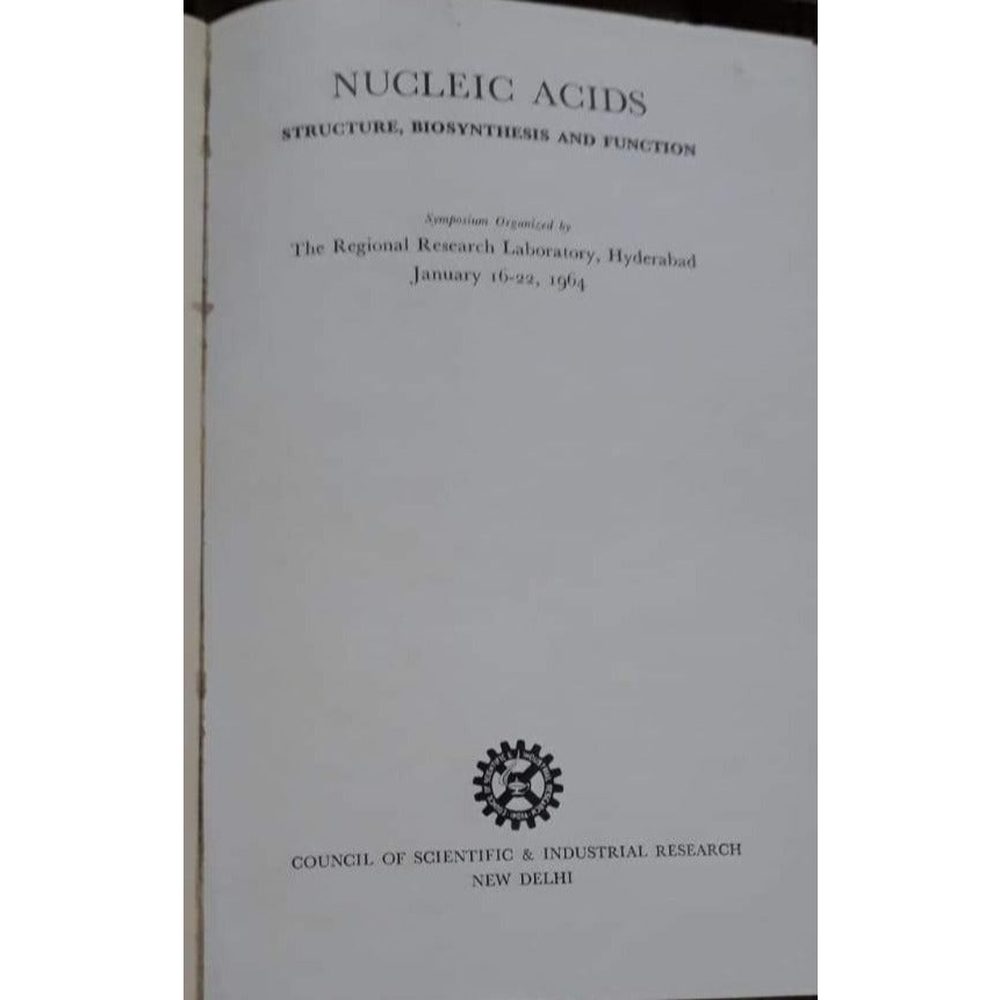 Nucleic Acids Structures Biosynthesis and Functions Library Bound Half Price Books India Books inspire-bookspace.myshopify.com Half Price Books India