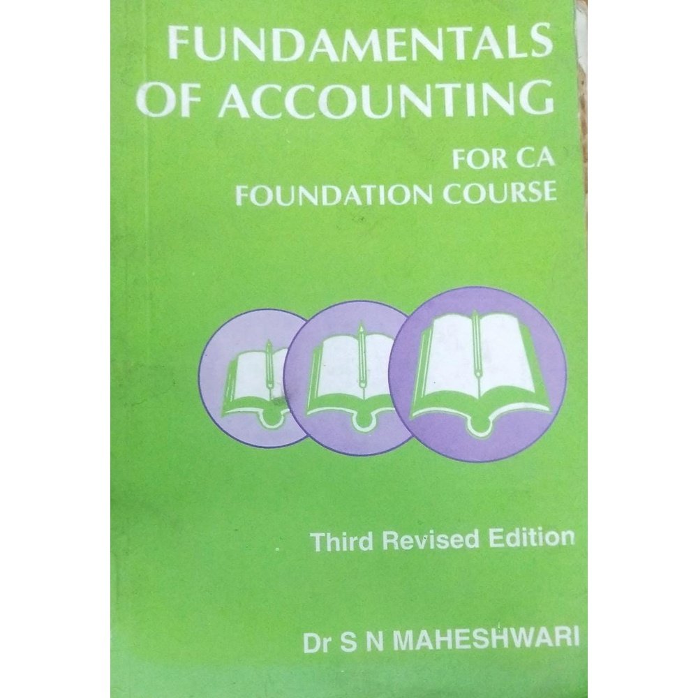 Fundamentals Of Accounting For CA Foundation Courcse By Dr.S.N. Maheshwari Half Price Books India Books inspire-bookspace.myshopify.com Half Price Books India