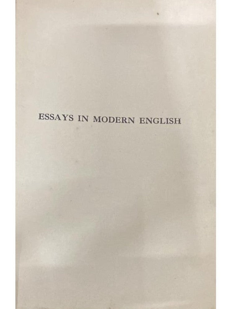 Essays in Modern English