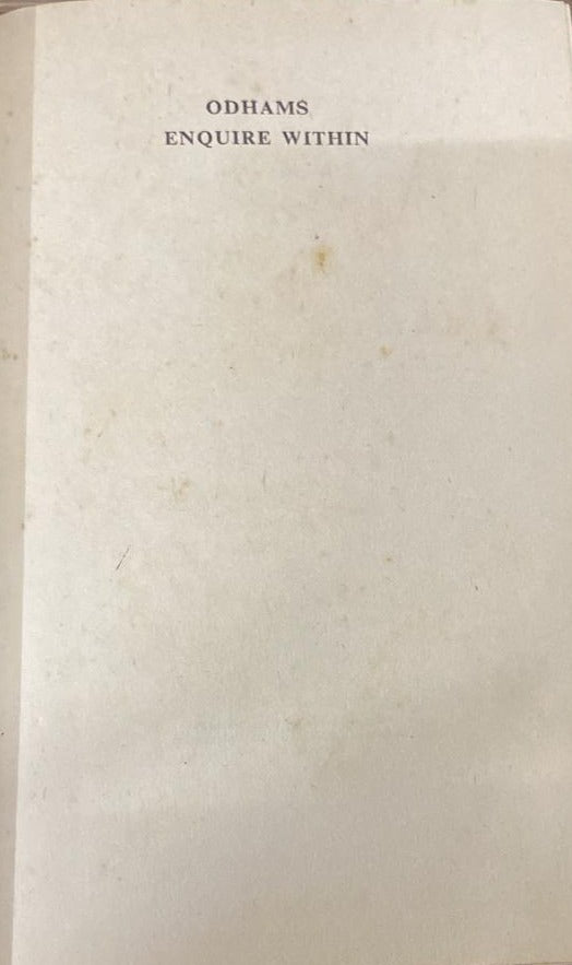 Enquire Within by Odhams (Hard Bound Book)