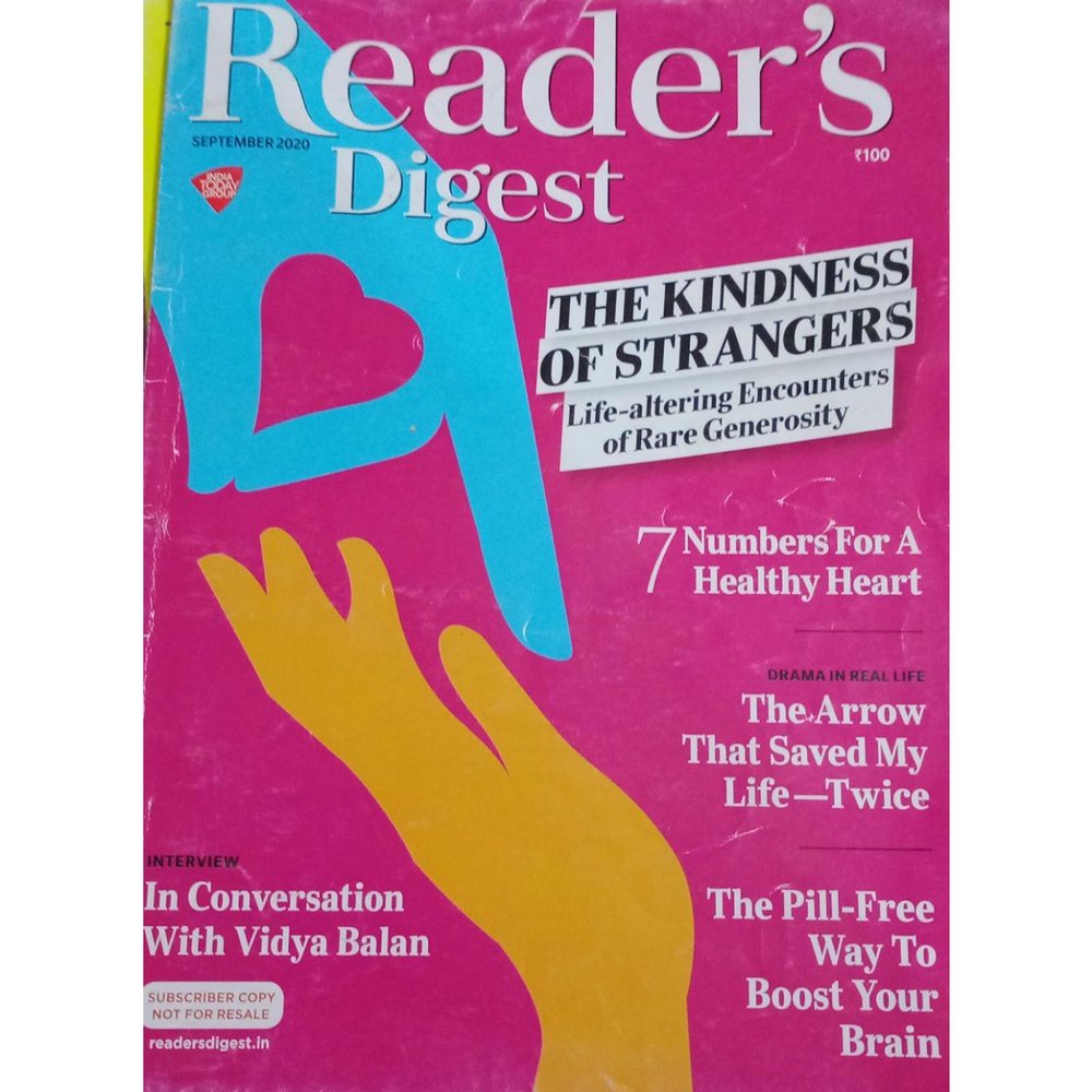 Reader`s Digest September 2020 Inspire Bookspace Print Books inspire-bookspace.myshopify.com Half Price Books India