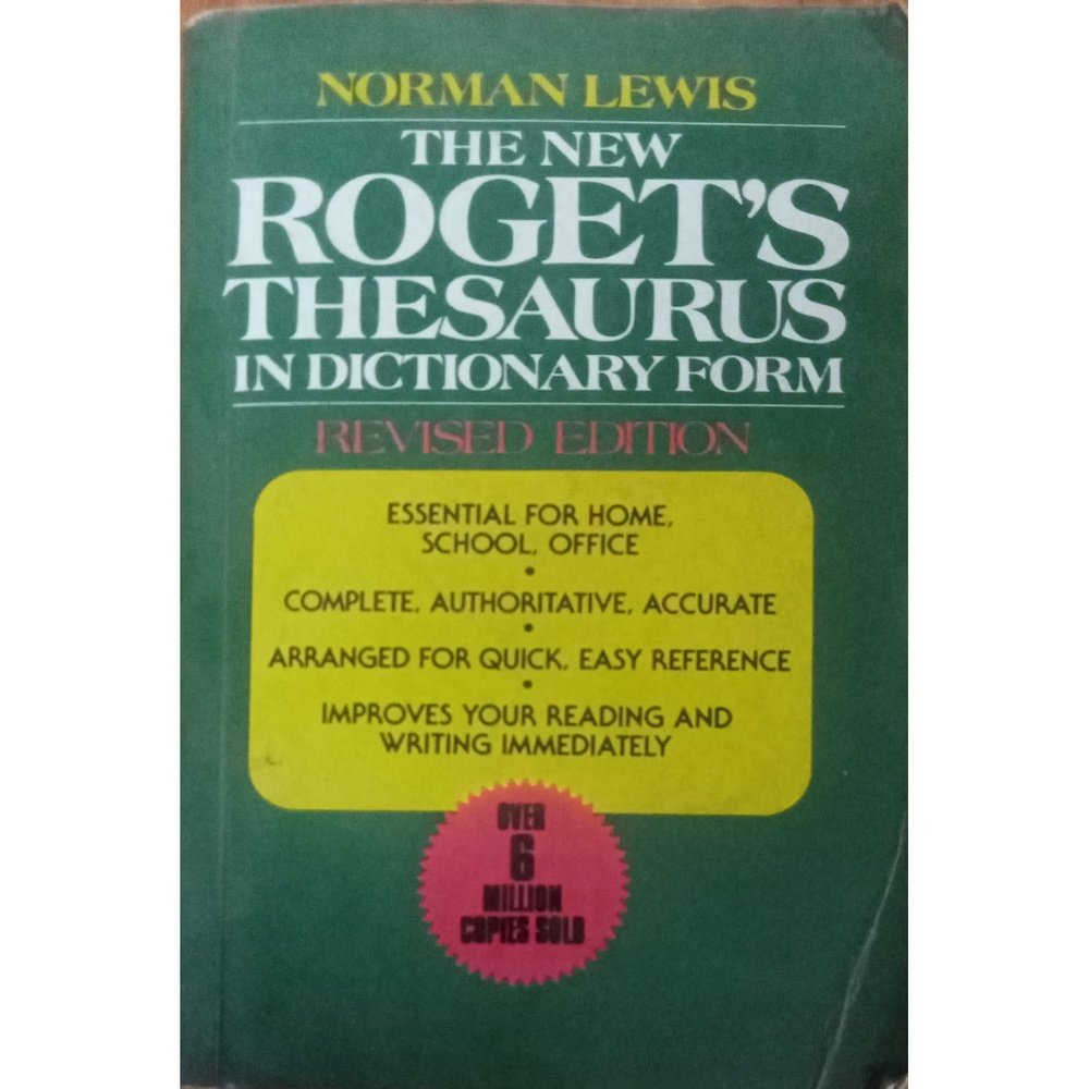 The New Roget's Thesaurus in Dictionary Form