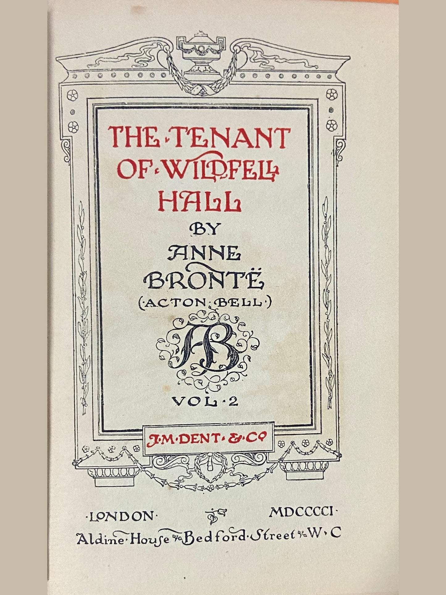 The Tenant of Wildfell Hall by Anne Bronte