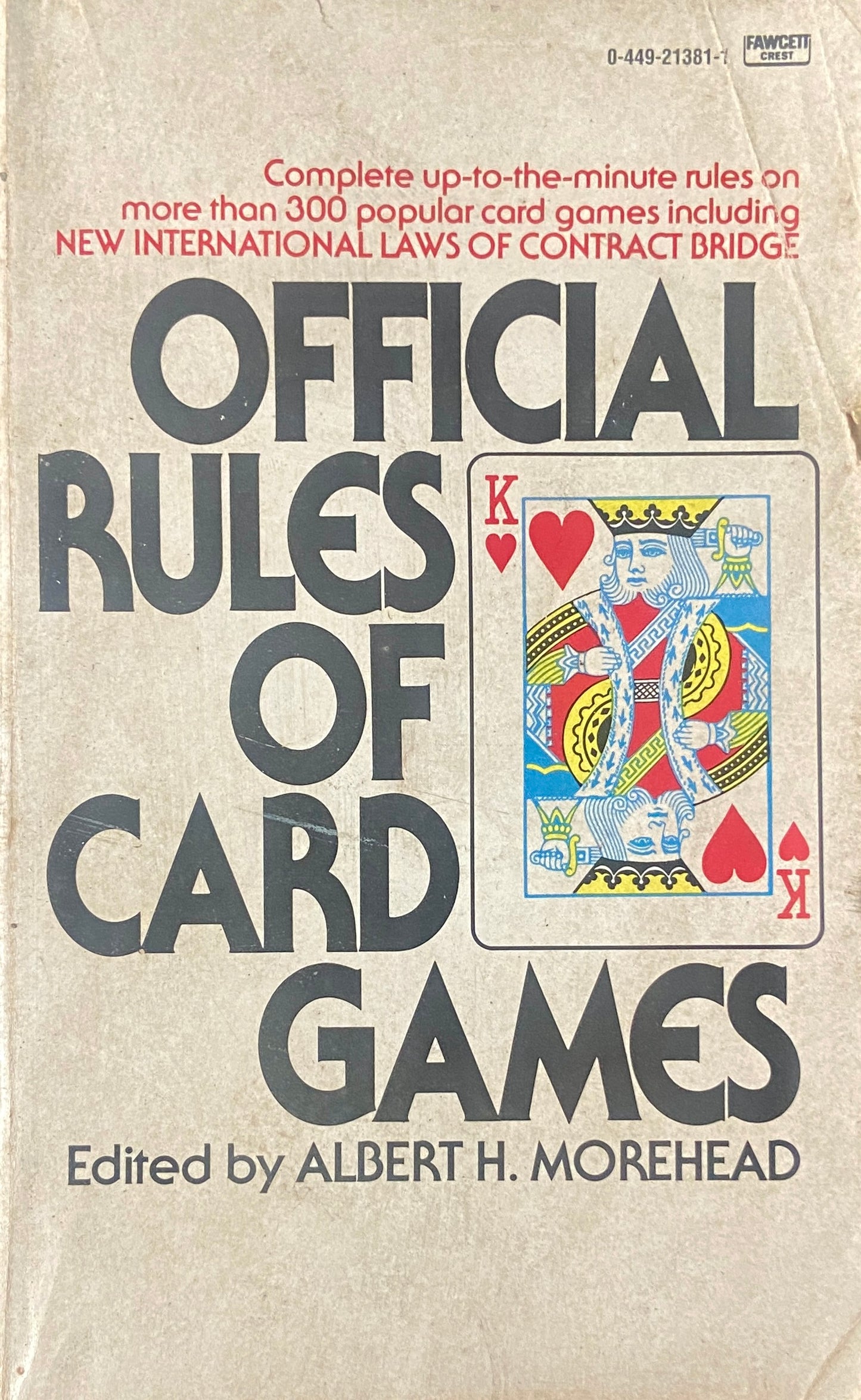 Official Rules of Card Games by Albert Morehead