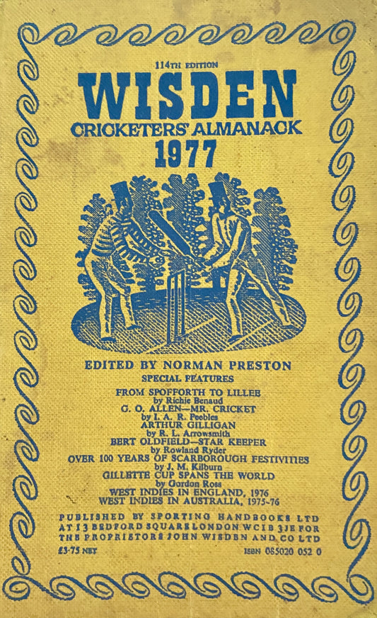 Wisden Cricketers Almanack 1977