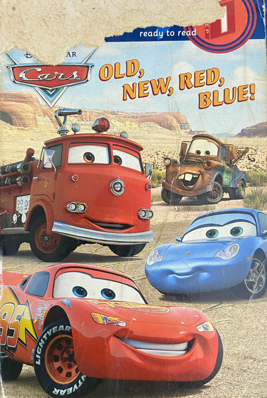 Pixar Cars Old, New, Red, Blue