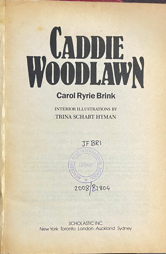 Caddie Woodlawn by Carol Brink (No Cover)