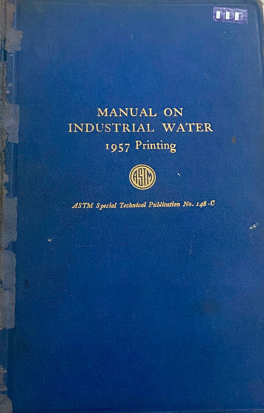 Manual on Industrial Water 1957 Printing (HD)