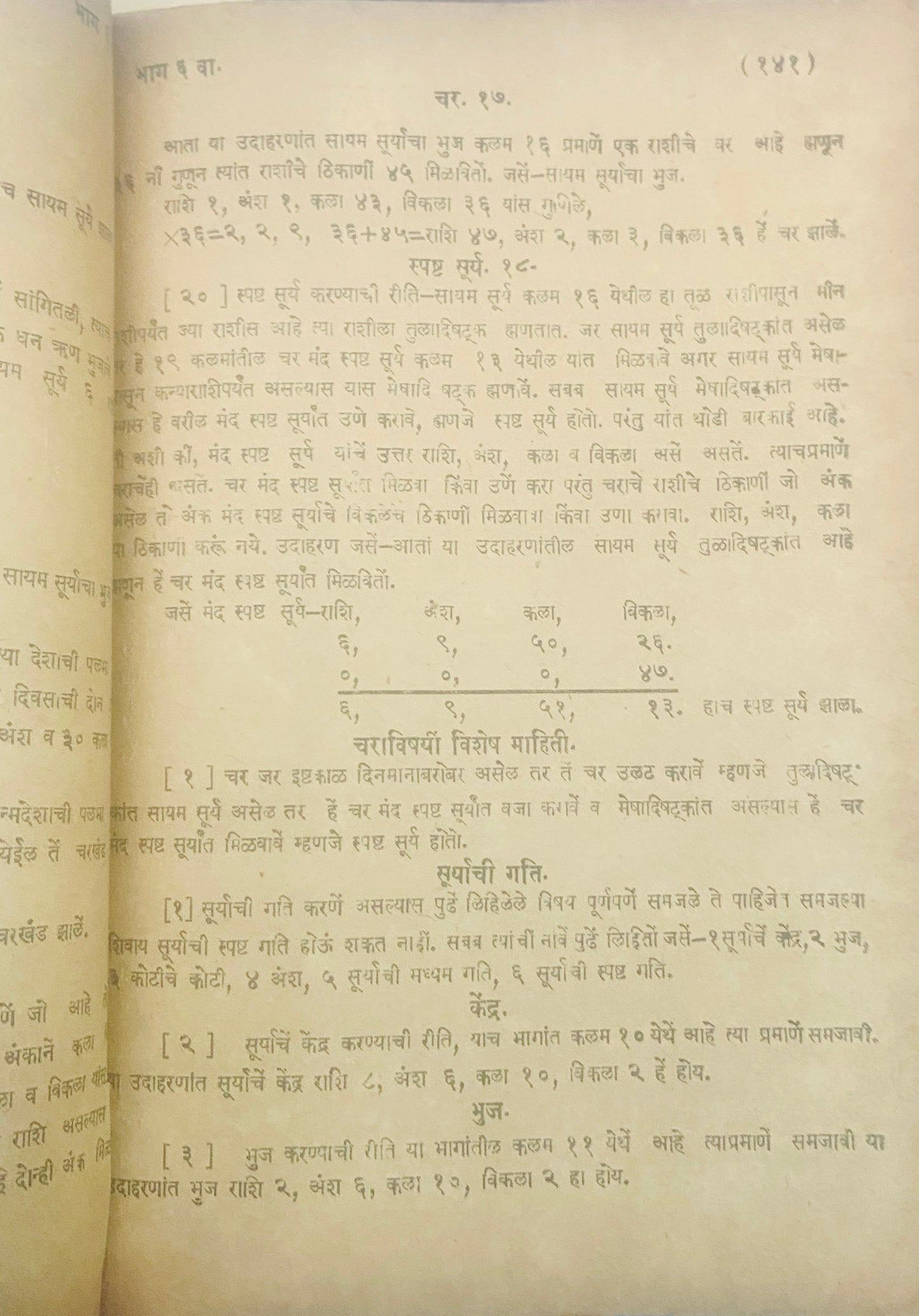 Jyotish Shastra (Very Old, Few Pages of Index Missing/Torn)