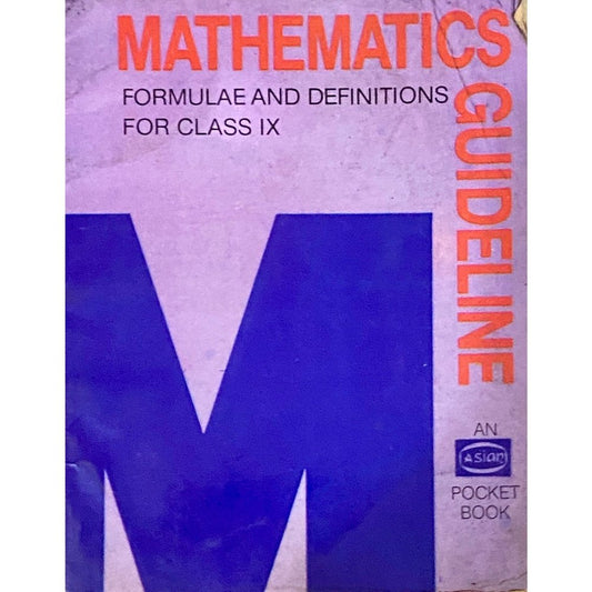 Mathematics Guideline - Formulae And Definitions For Class IX (P)